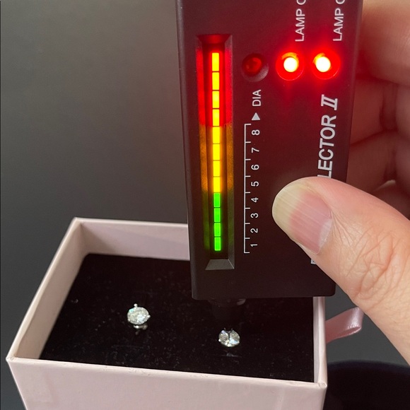 💎1.0Ctw Moissanite 3 Prongs Stud Earrings with GRA Certificate - Picture 4 of 10